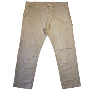 Key Mens Khaki Ripstop Carpenter Work Utility Pants 44x32 Chore Outdoors Hiker